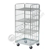 Chariot à cage à 3 faces